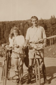 An early date between my dad and his future bride.